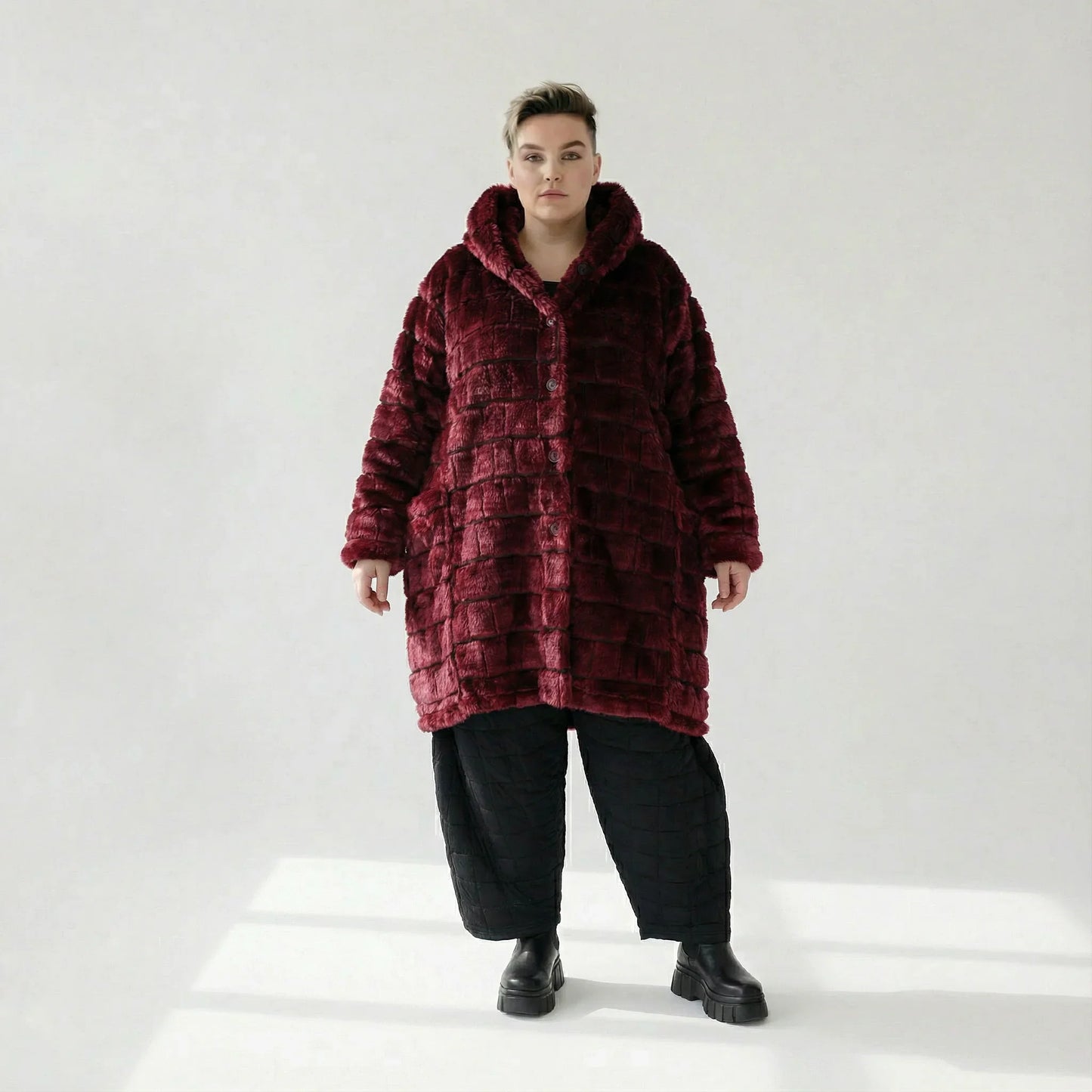 AKH Fashion 6660 Jacket, Burgundy