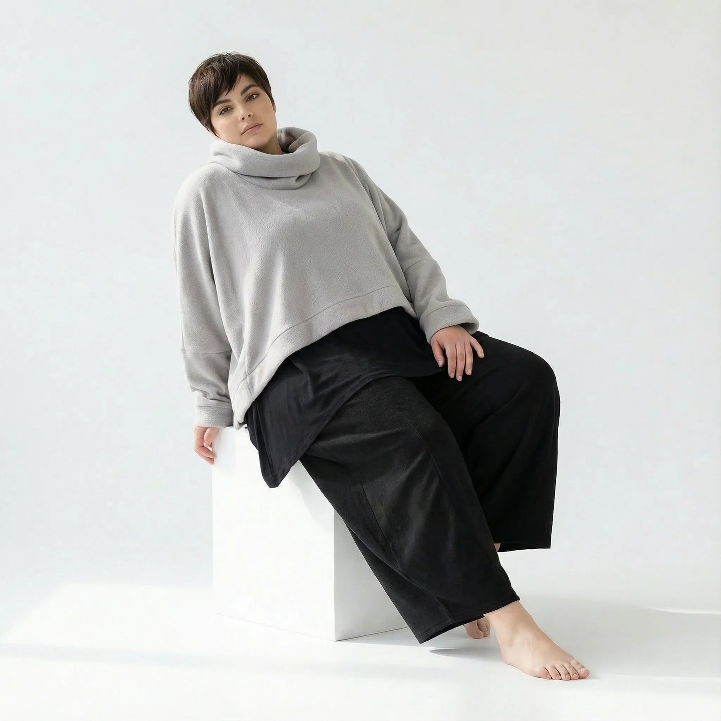 AKH Fashion 7011R Überwurf, Hellgrau