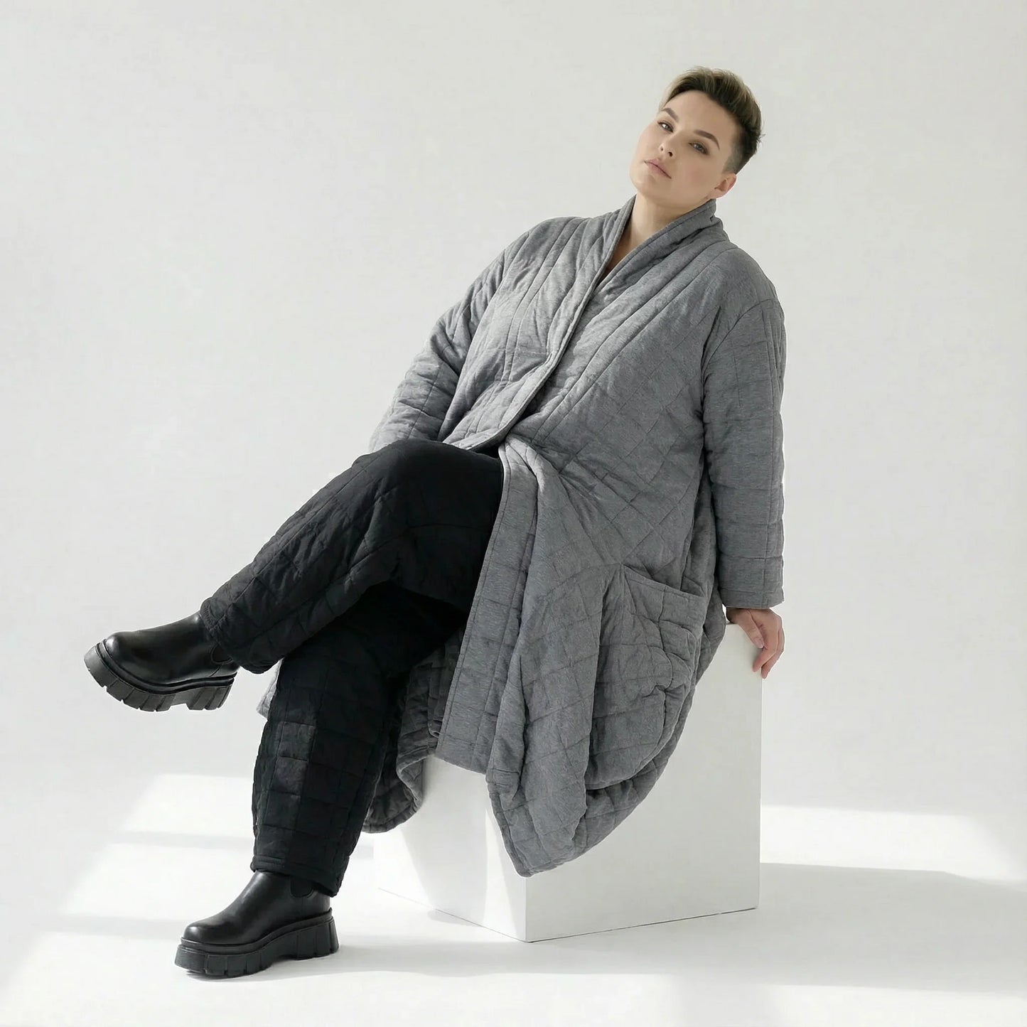 AKH Fashion 6671 Mantel, Grau