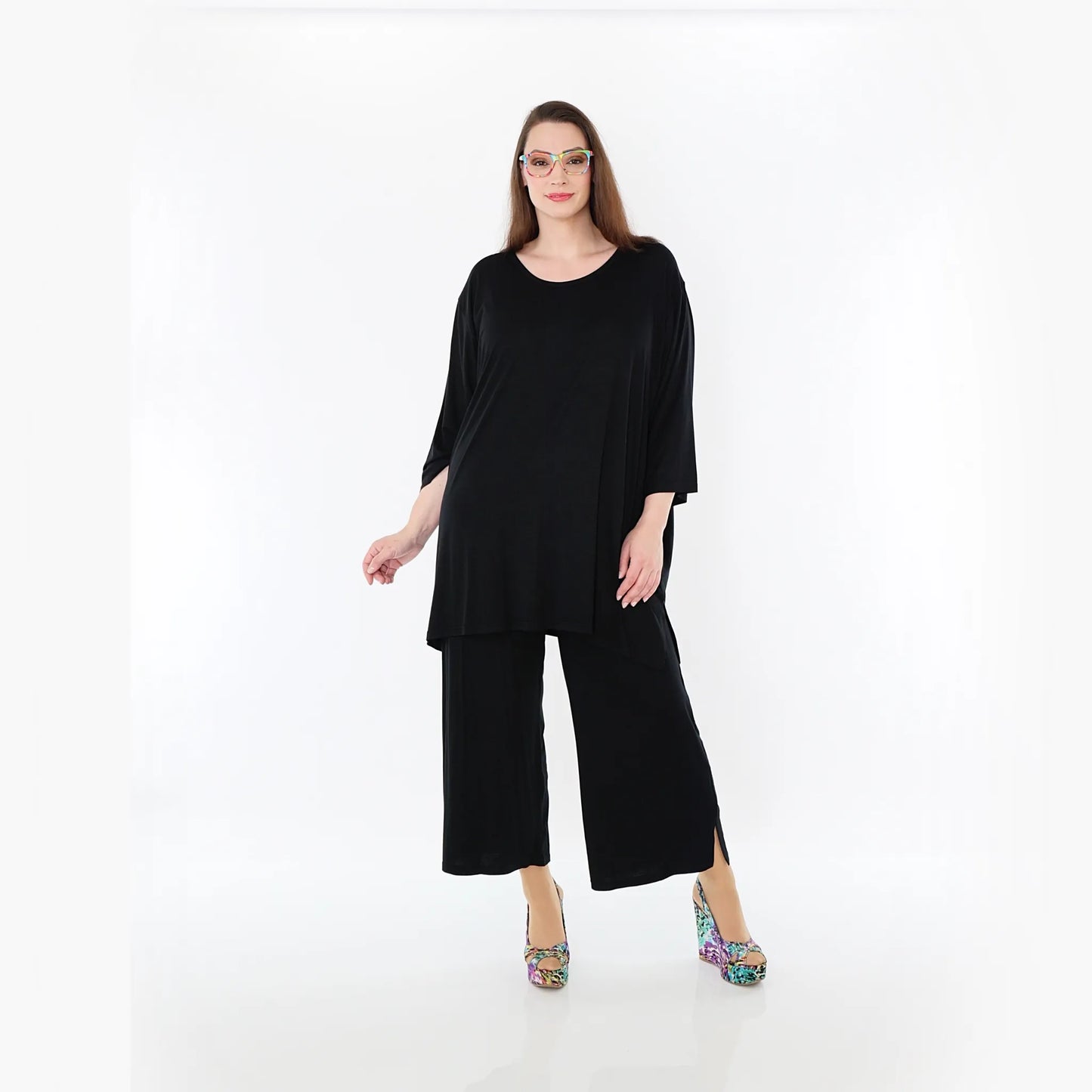 AKH Fashion 7054 Big Shirt, Schwarz