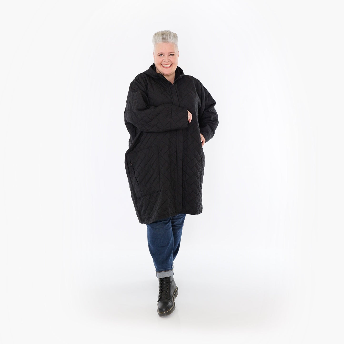 AKH Fashion 7035 Coat, Black