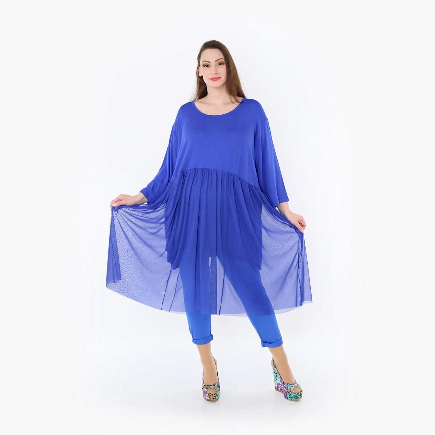 AKH Fashion 7046 Kleid, Royalblau