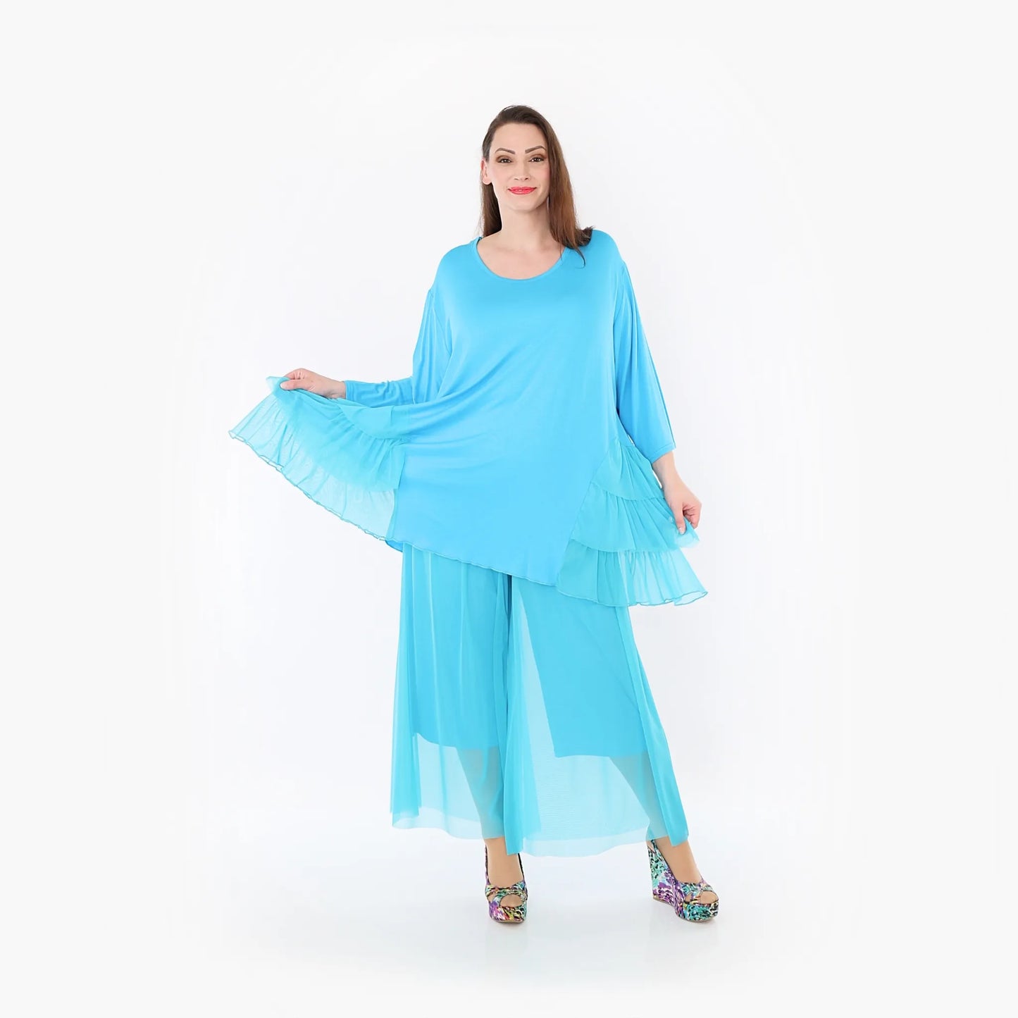 AKH Fashion 6862 Big Shirt, Türkis