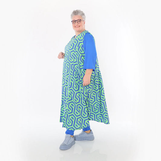 AKH Fashion 7058 Tunika, Lime-Blau