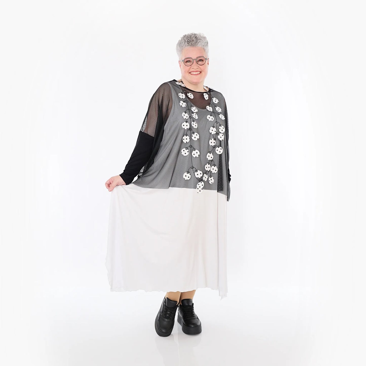 AKH Fashion 6721 Big Shirt, Schwarz