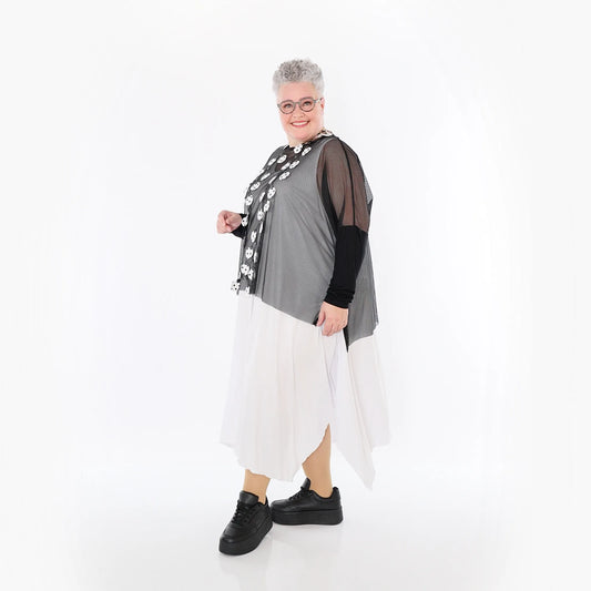 AKH Fashion 6721 Big Shirt, Schwarz