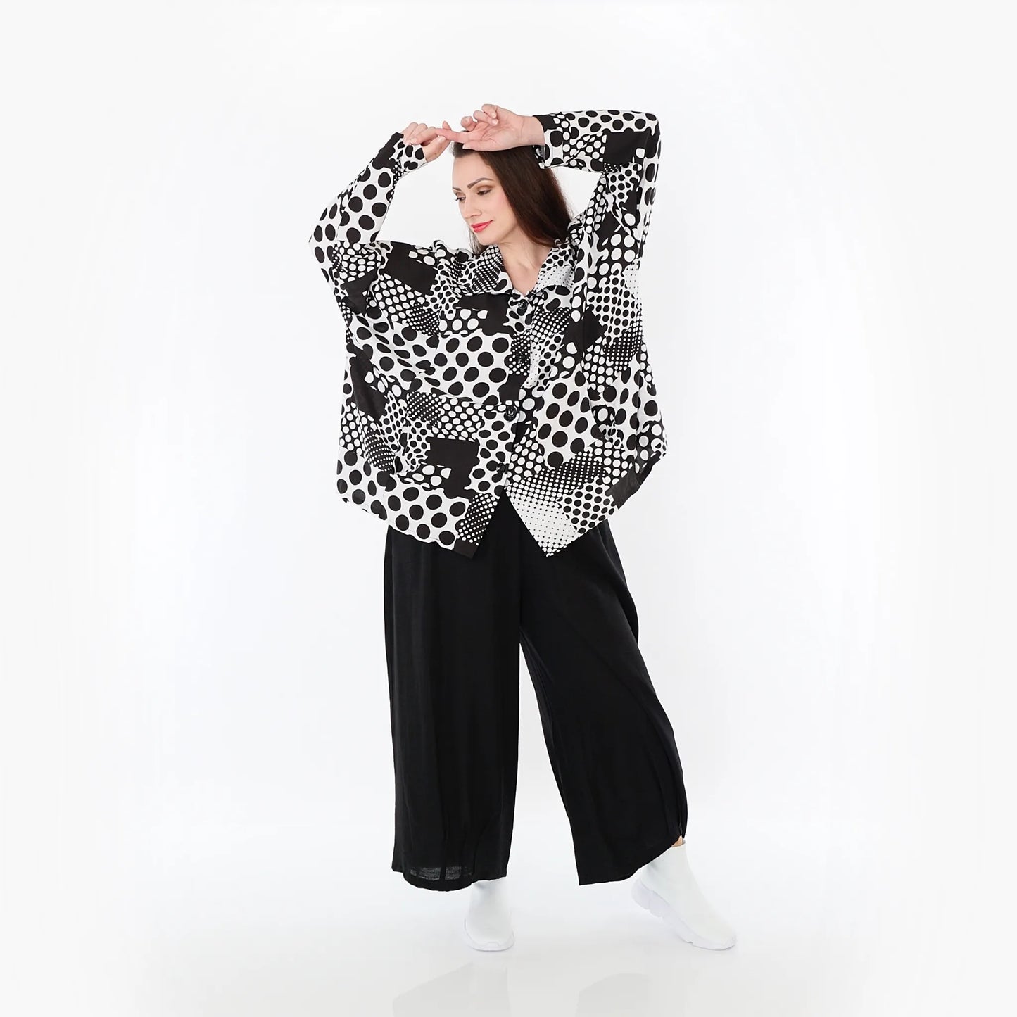 AKH Fashion 2222 Jacke, Schwarz-Weiß