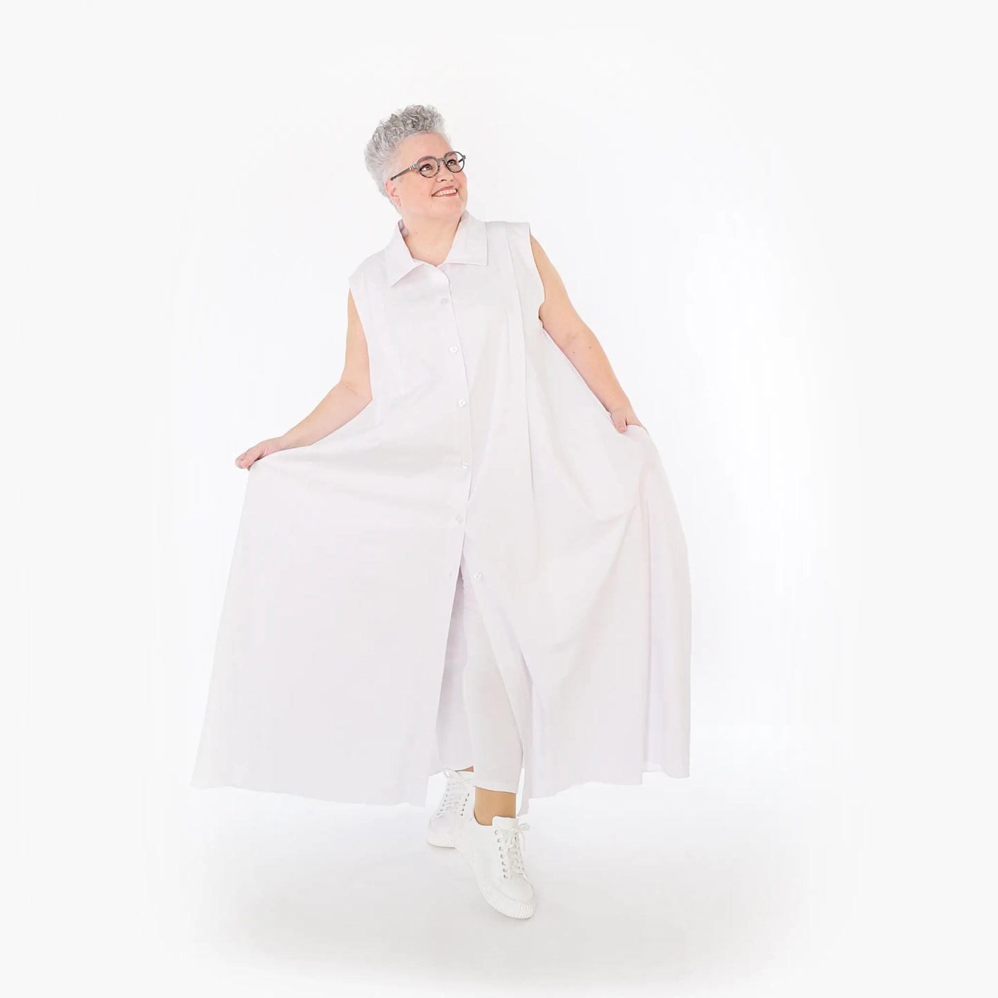 AKH Fashion 7066 Weste, Weiß