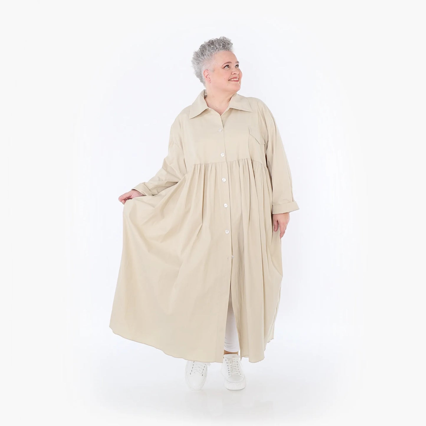 AKH Fashion 7084 Mantel, Beige