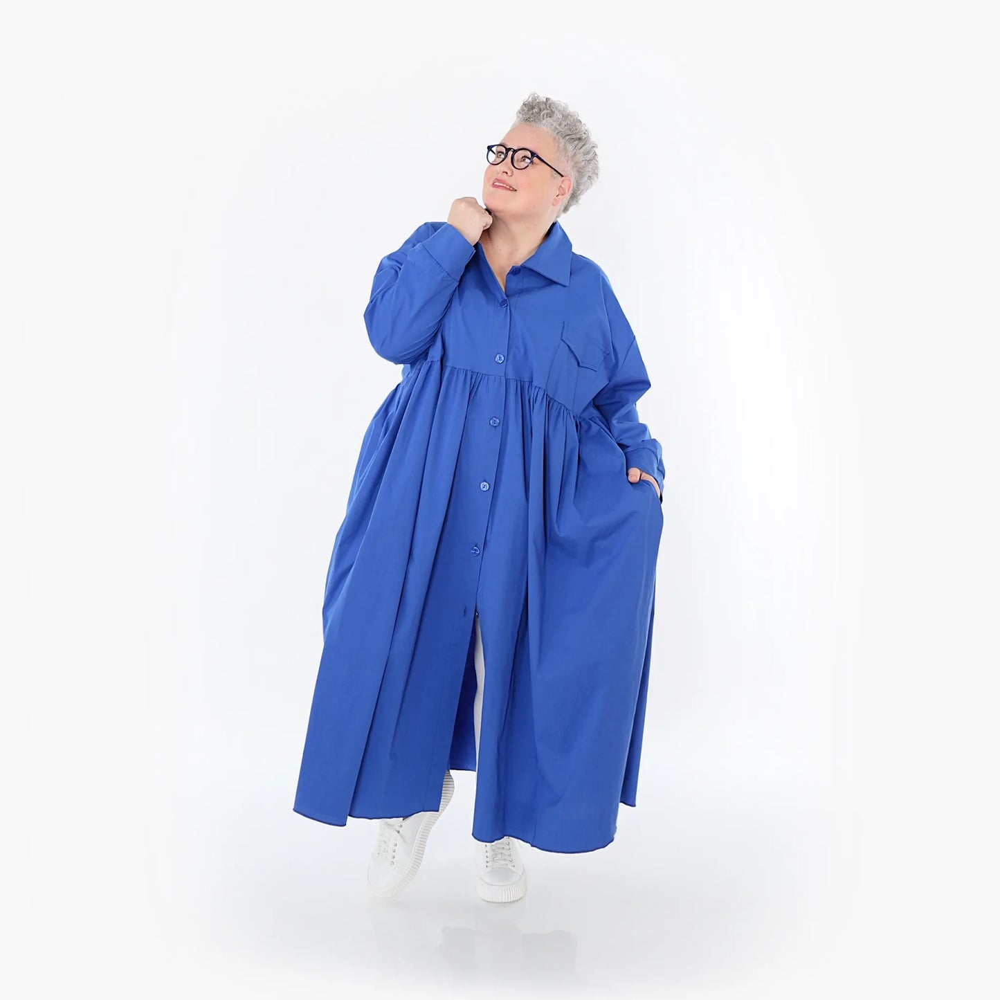 AKH Fashion 7084 Mantel, Royalblau