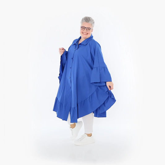 AKH Fashion 7085 Bluse, Royalblau