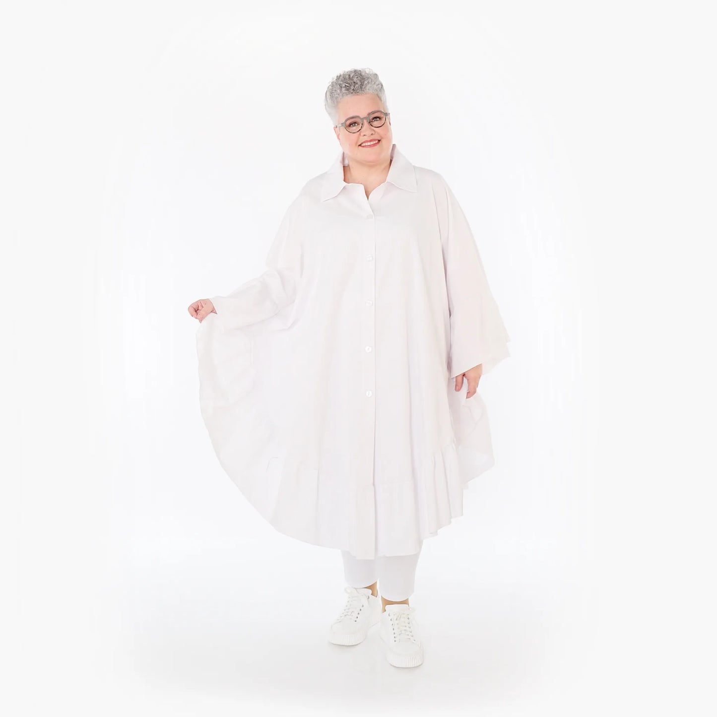 AKH Fashion 7085 Bluse, Weiß