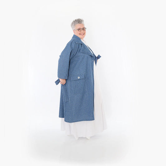 AKH Fashion 7088 Mantel, Jeansblau