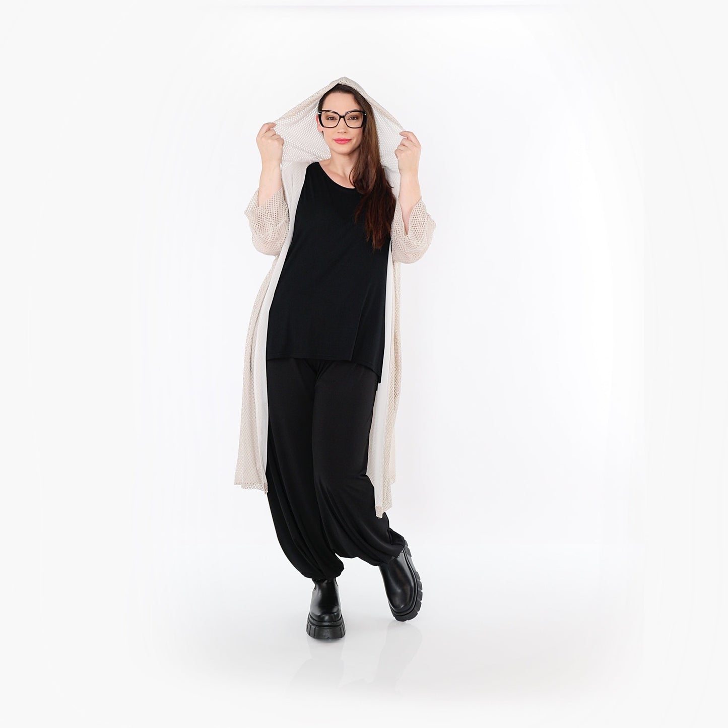 AKH Fashion 7068 Cardigan, Beige