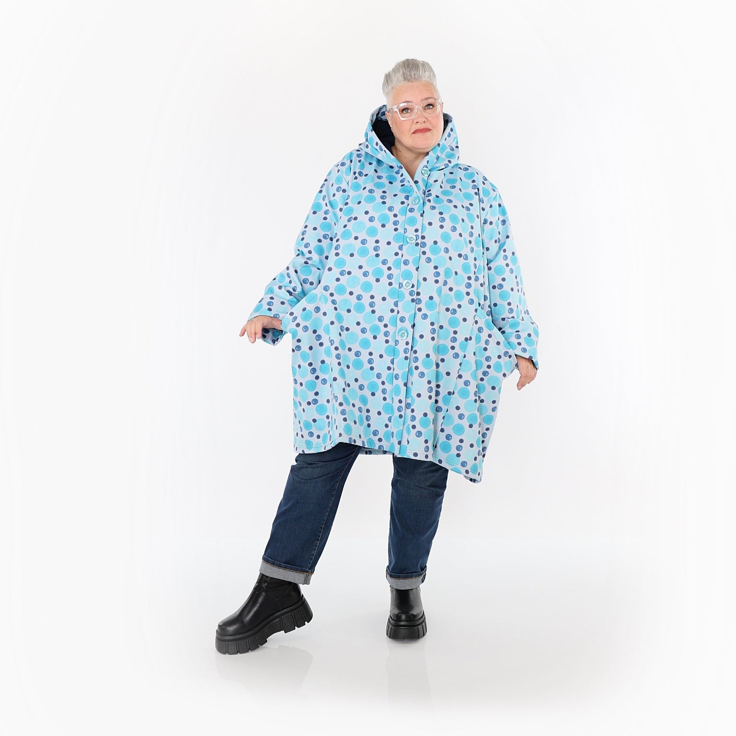 AKH Fashion 6660 Jacke, Blau-Multi