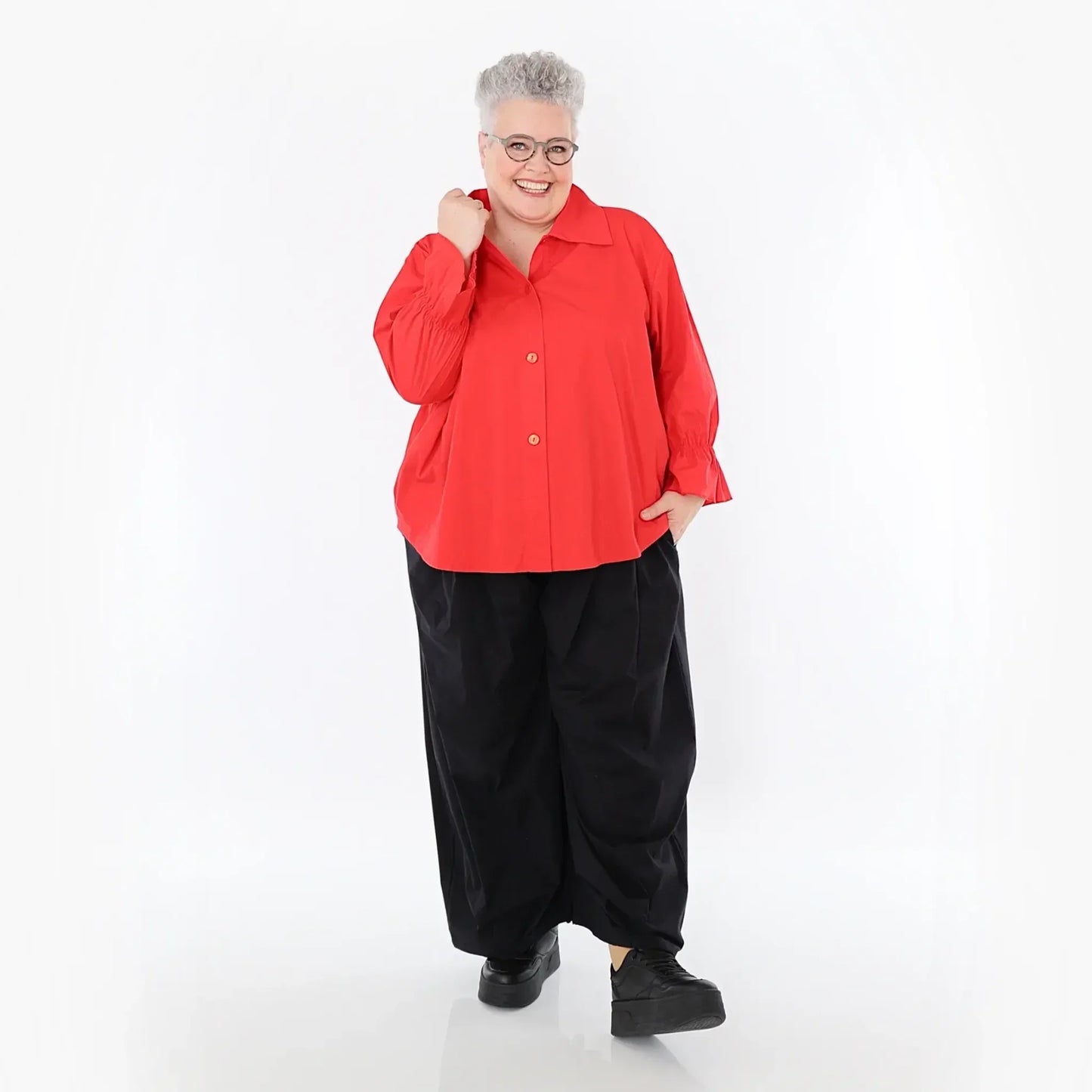 AKH Fashion 7062 Bluse, Rot