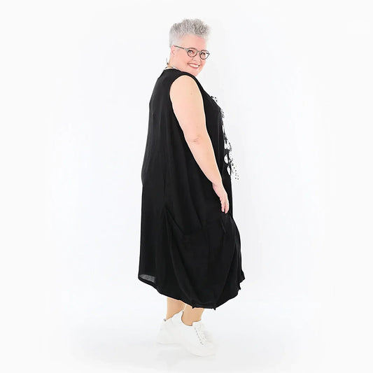 AKH Fashion 7093 Kleid, Schwarz