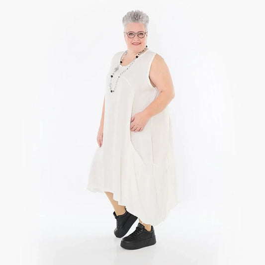 AKH Fashion 7093 Kleid, Weiß