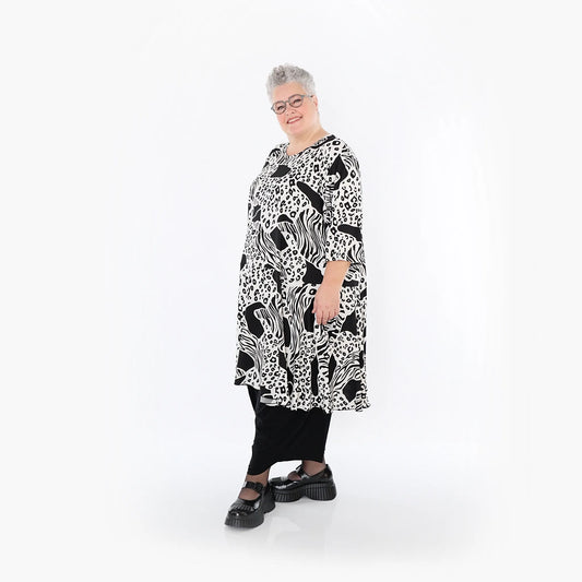 AKH Fashion 6563 Big Shirt, Schwarz-Weiß