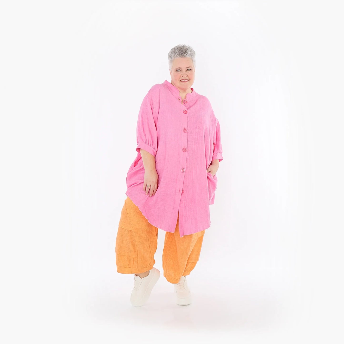 AKH Fashion 7106 Bluse, Fuchsia