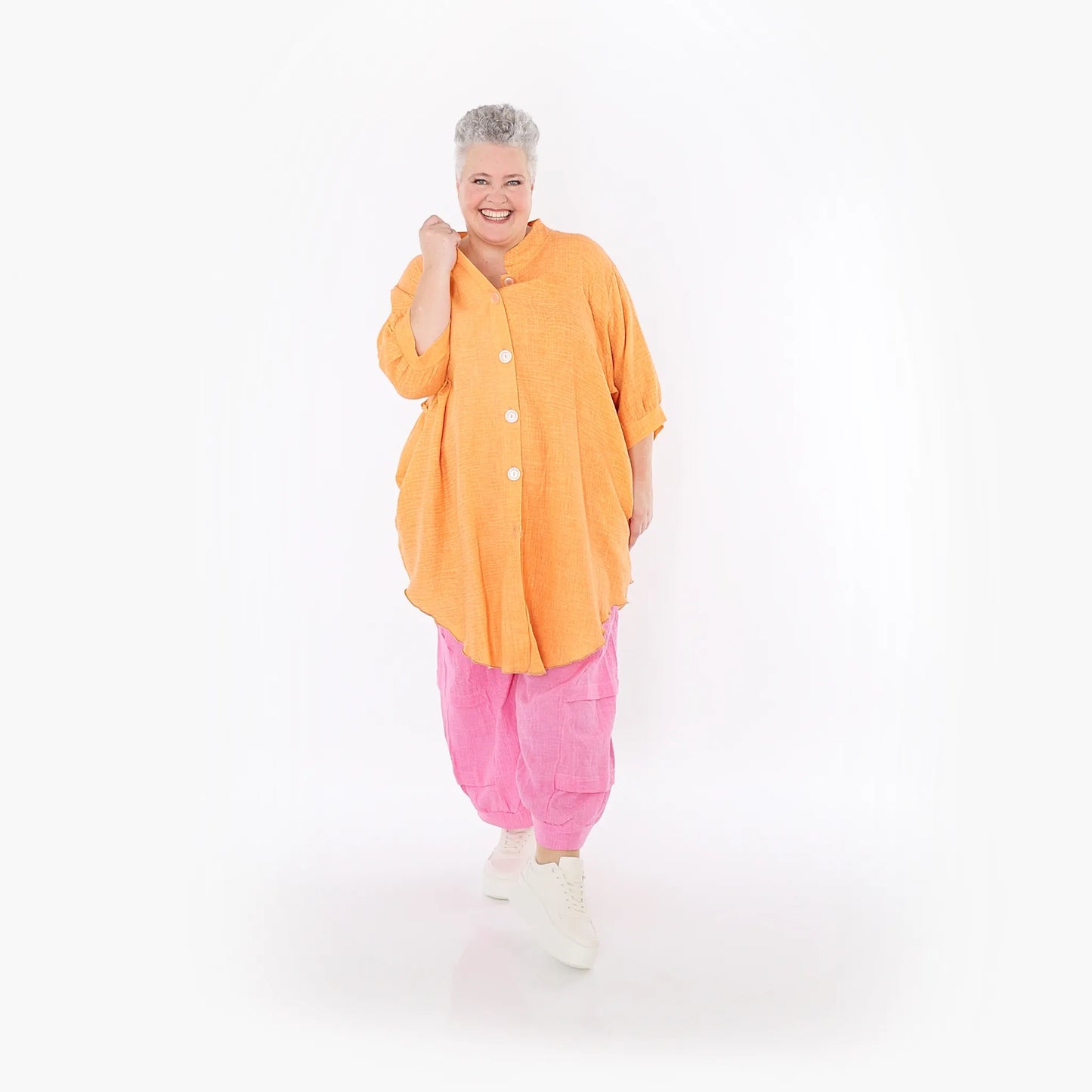 AKH Fashion 7106 Bluse, Orange