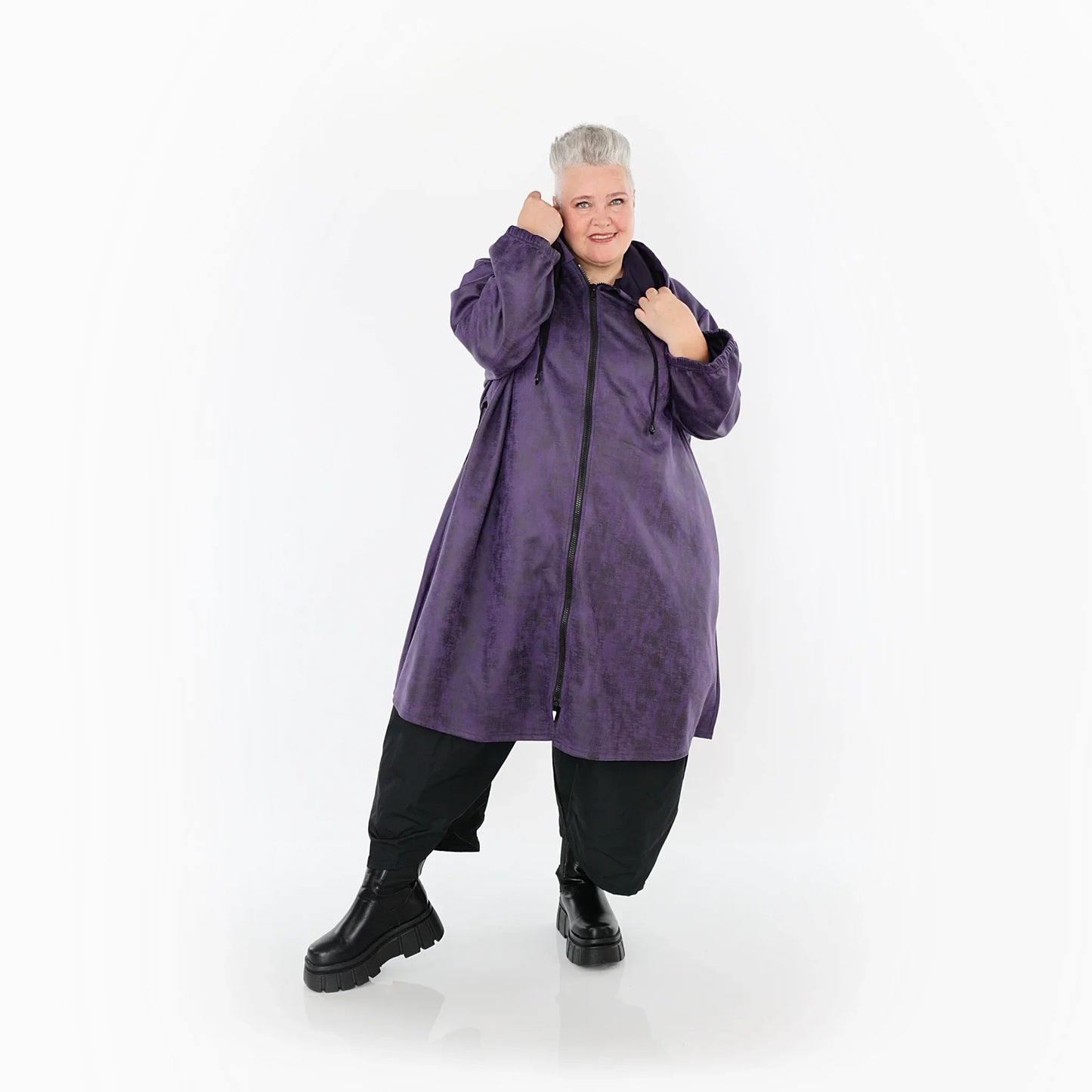 AKH Fashion 7102 Coat, Violet