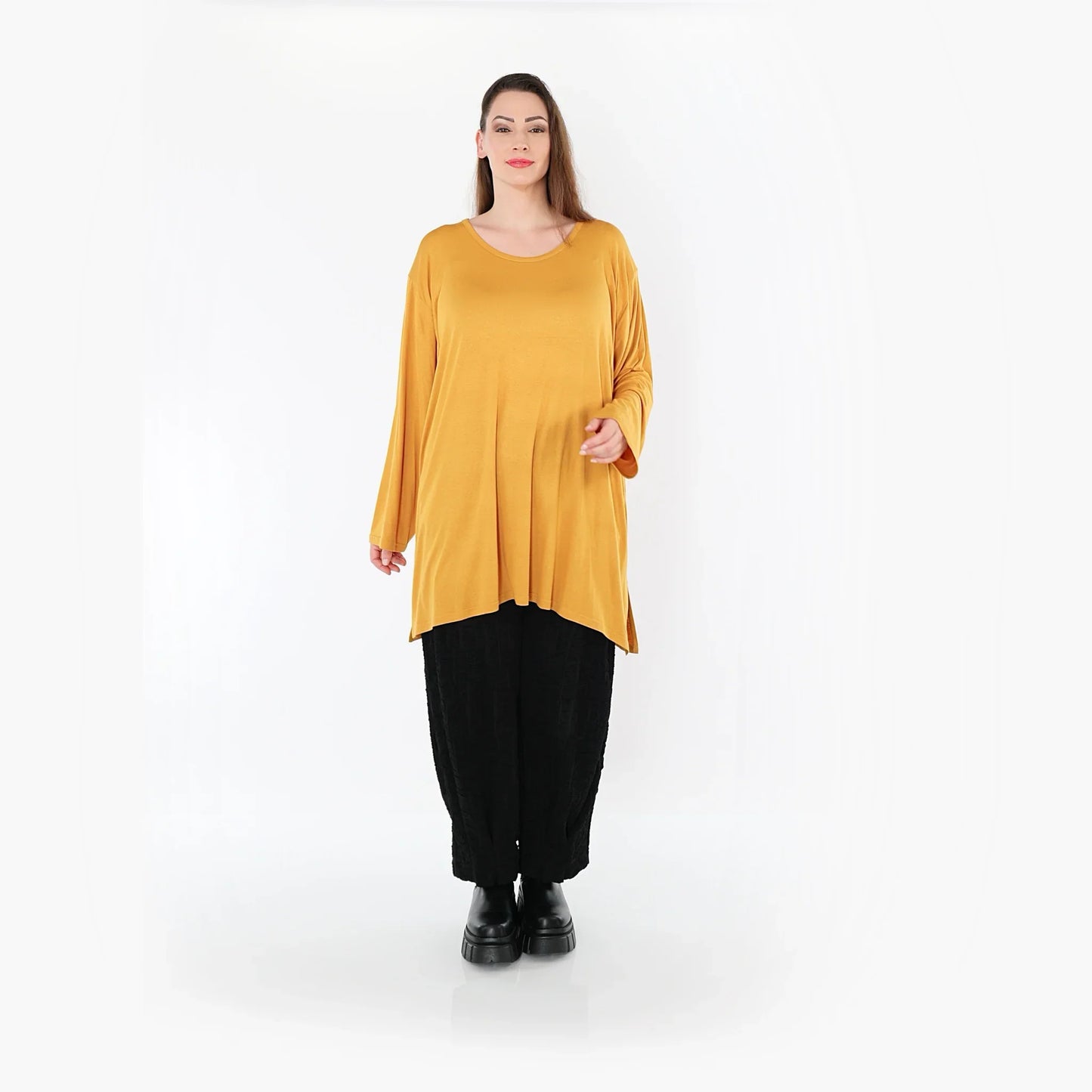 AKH Fashion 7054 Big Shirt, Senf