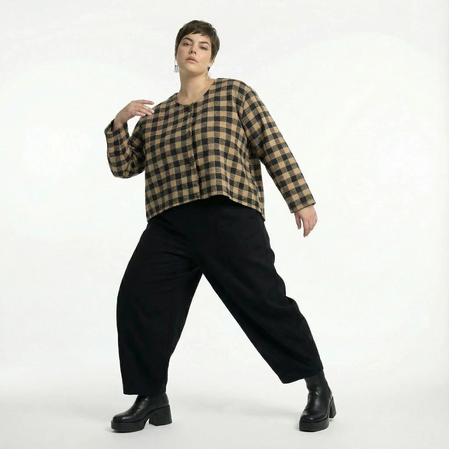 AKH Fashion 130 Jacke, Sand-Schwarz