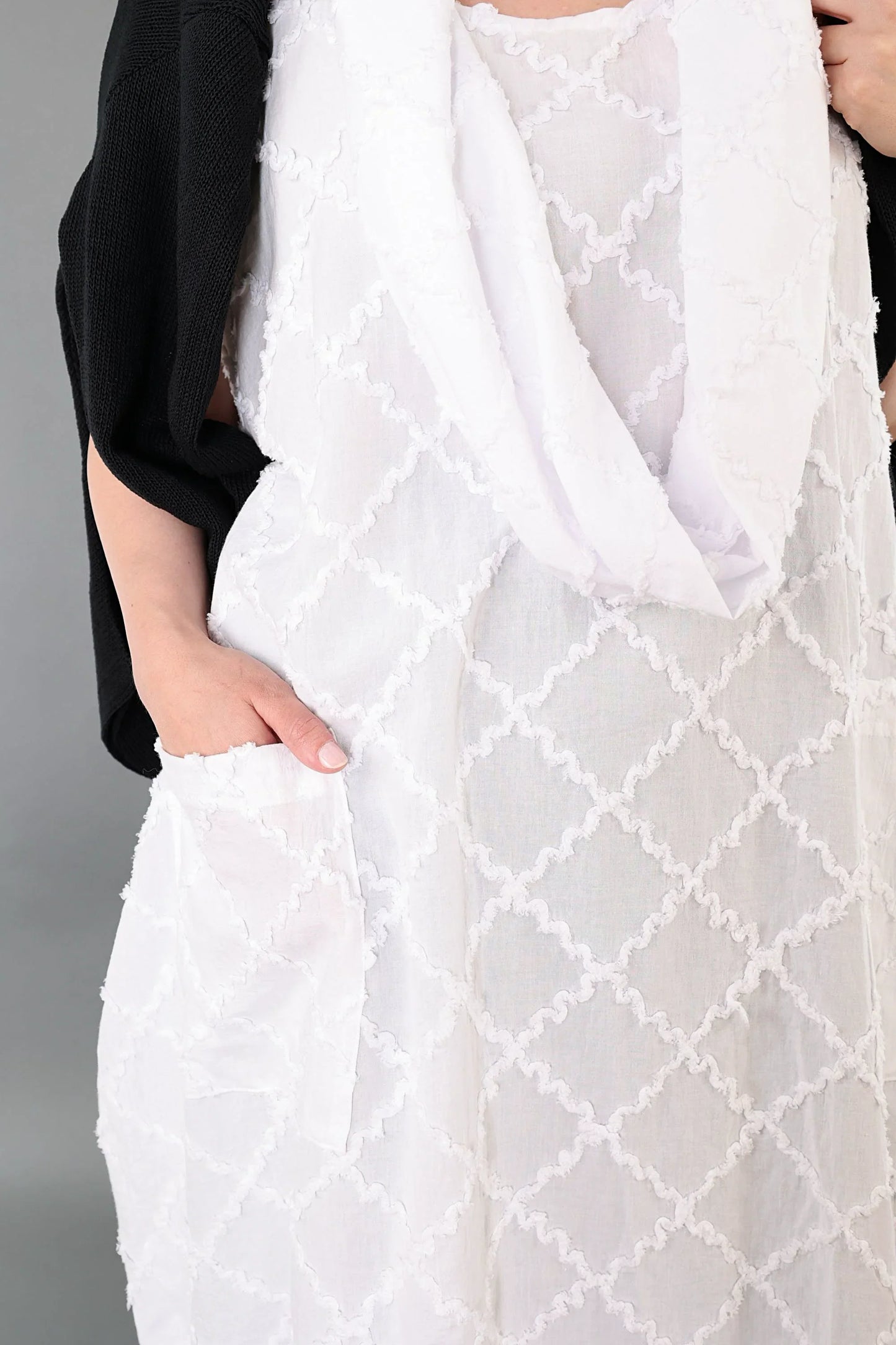 AKH Premium 7118 Kleid, Weiß