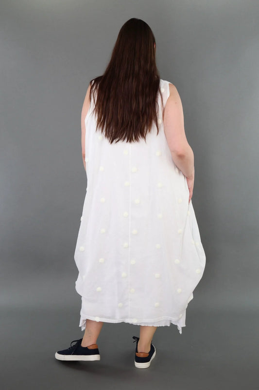 AKH Premium 7118 Kleid, Weiß