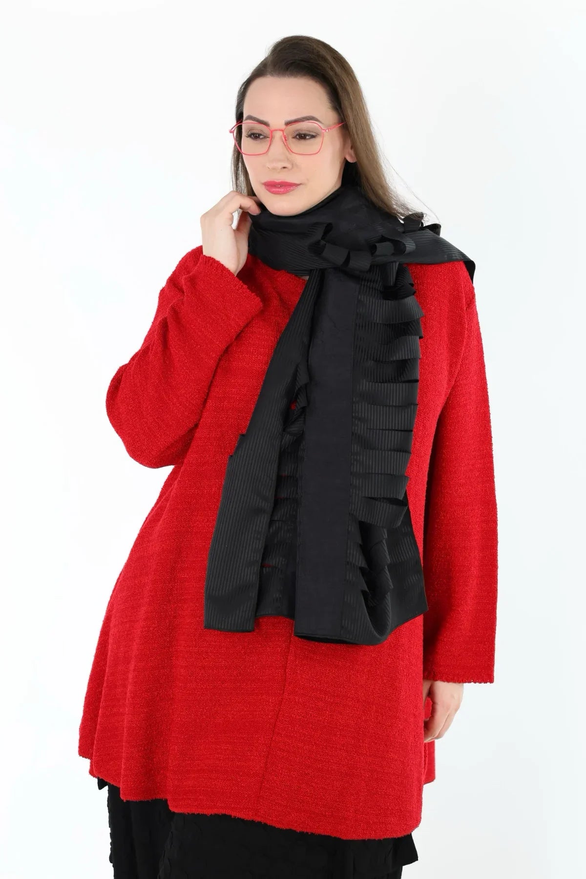 AKH Premium 0011 Schal, Schwarz