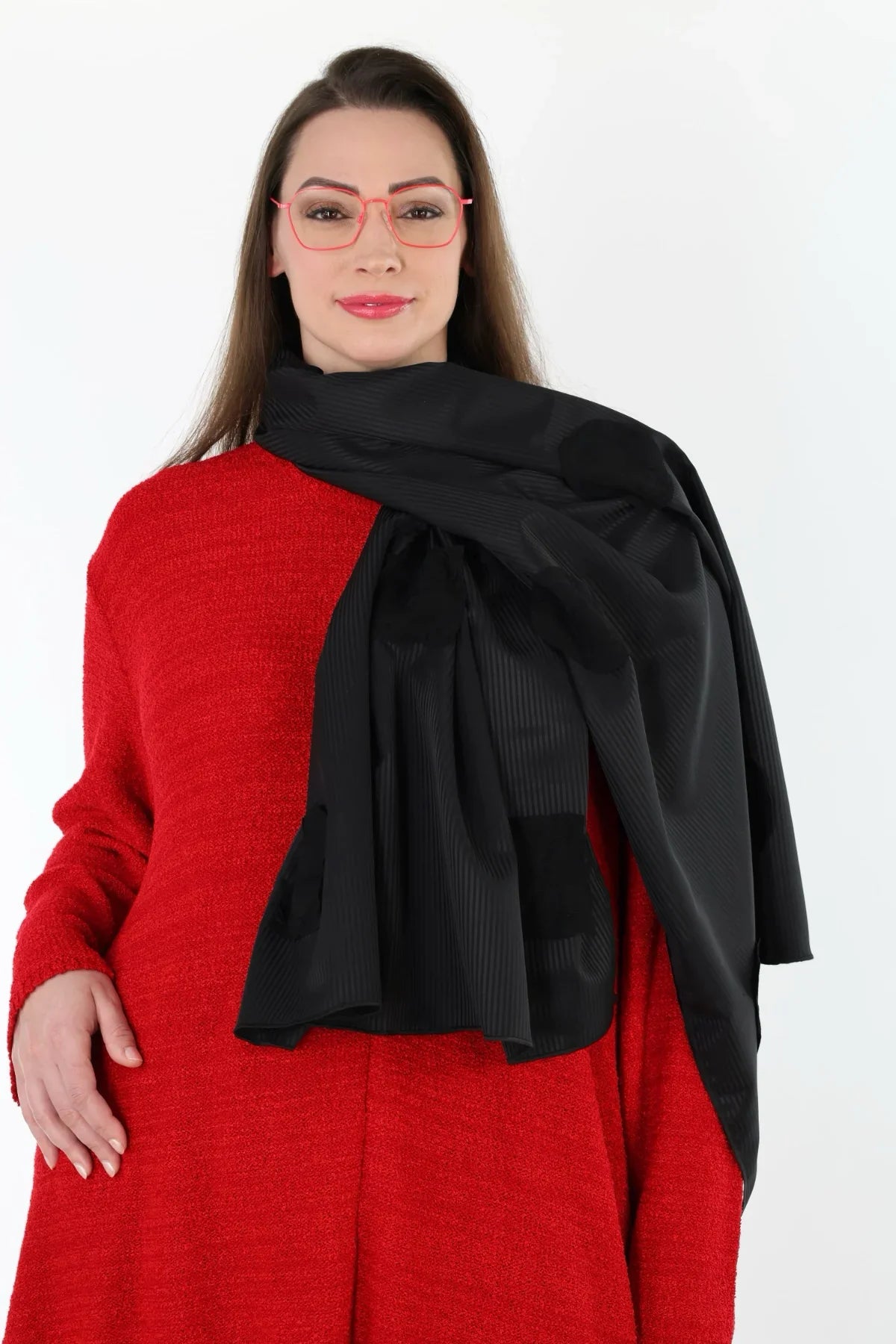 AKH Premium 0011 Schal, Schwarz