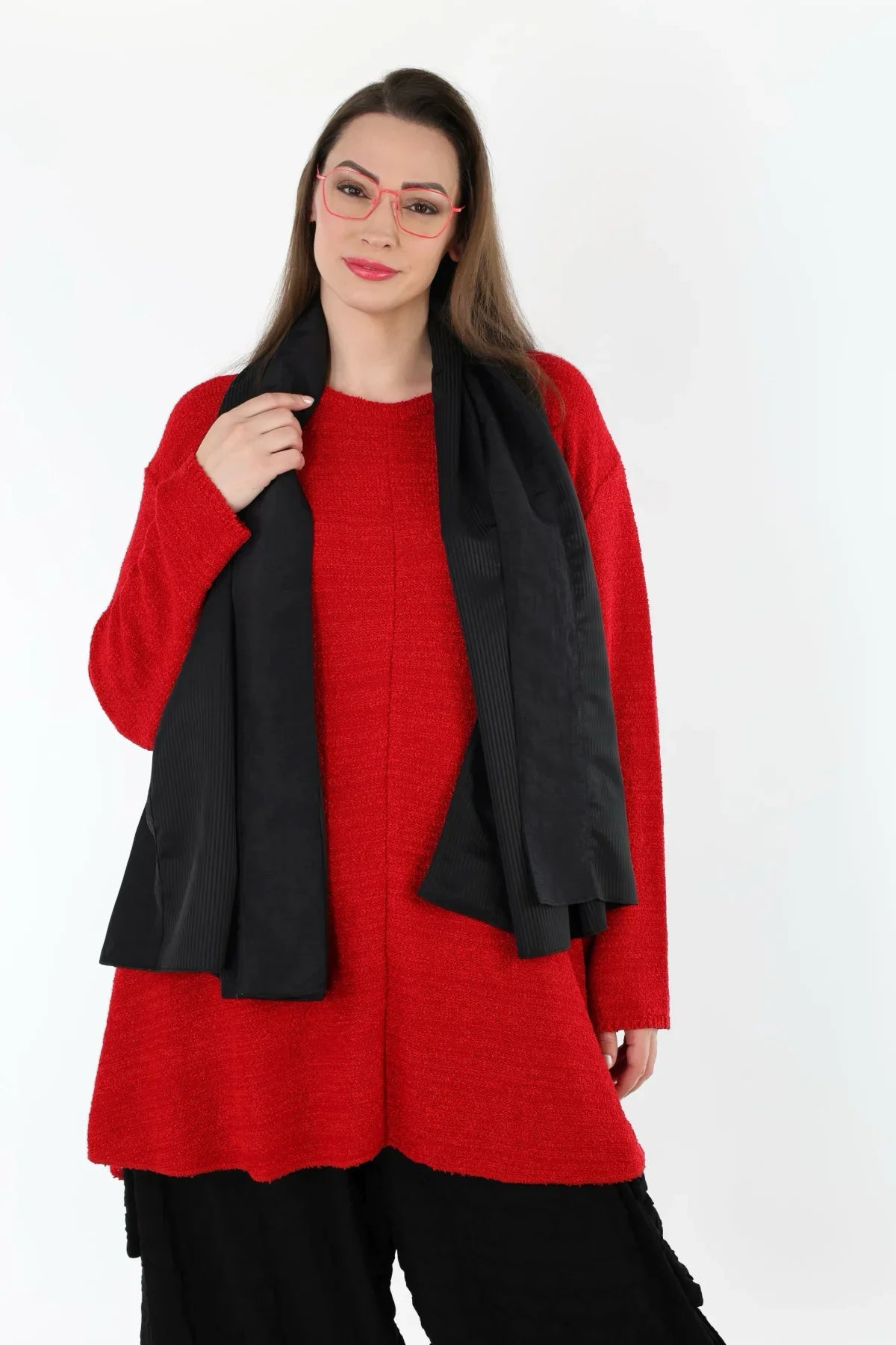 AKH Premium 0011 Schal, Schwarz