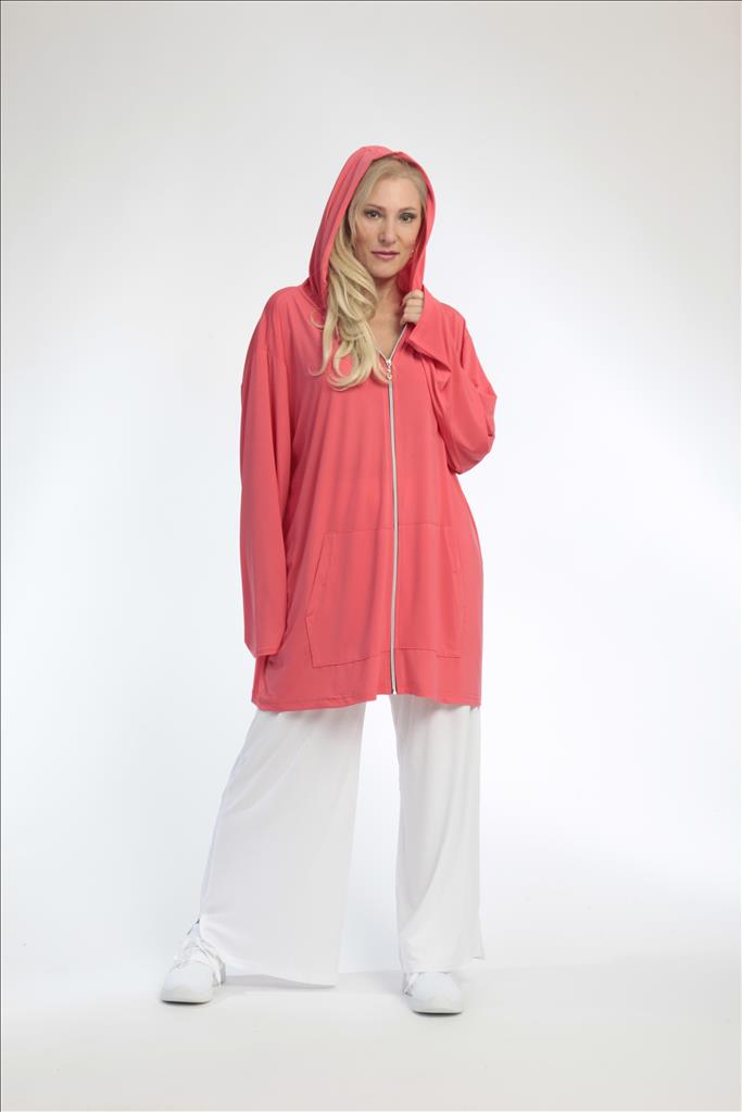 Summer jacket in a straight shape made of Slinky quality, Feline Slinky in lobster