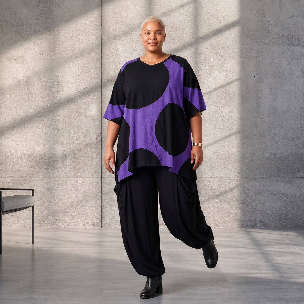 Funky Diva · Shirt · DotsDiva · KD526 · PurpleDots