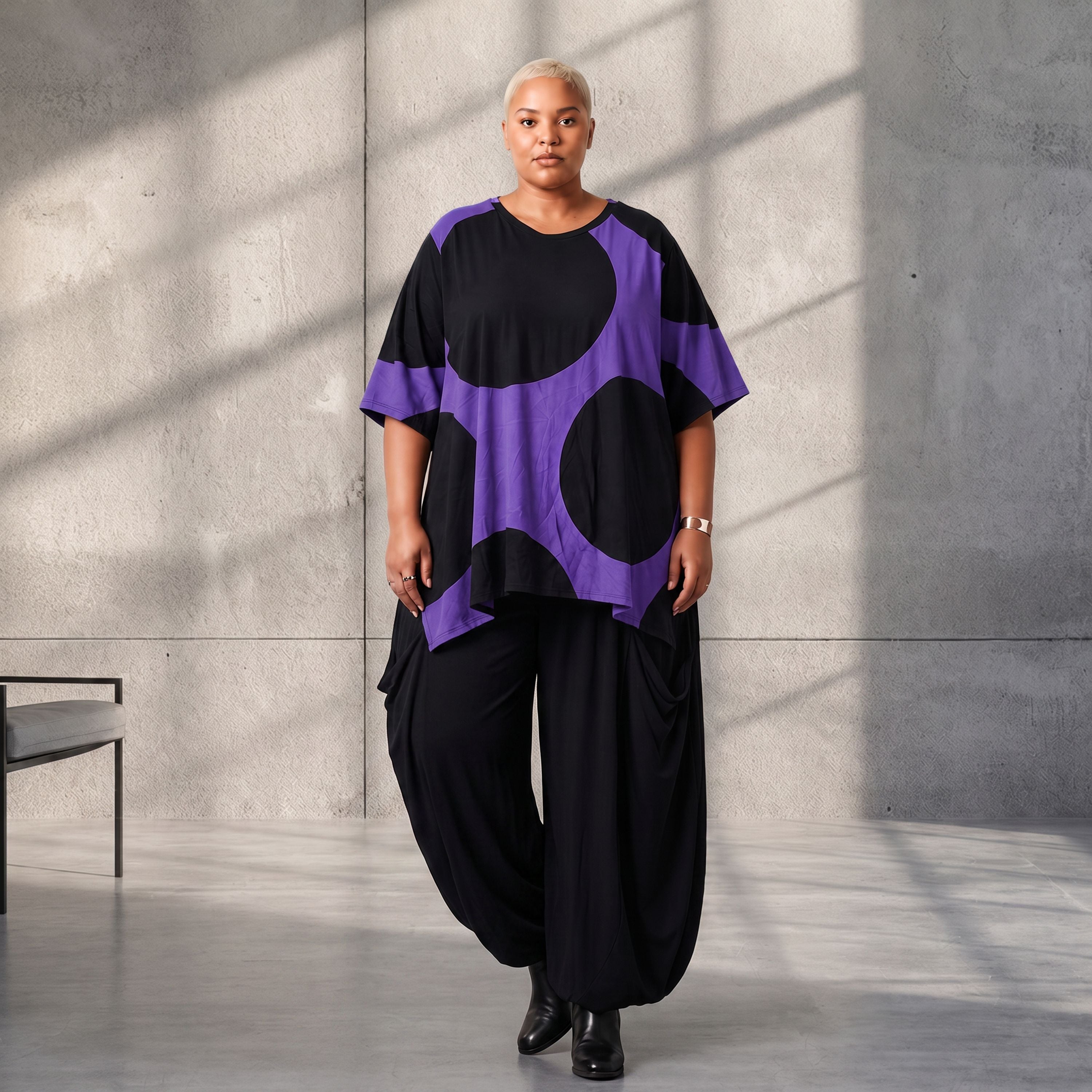 Funky Diva · Shirt · DotsDiva · KD526 · PurpleDots
