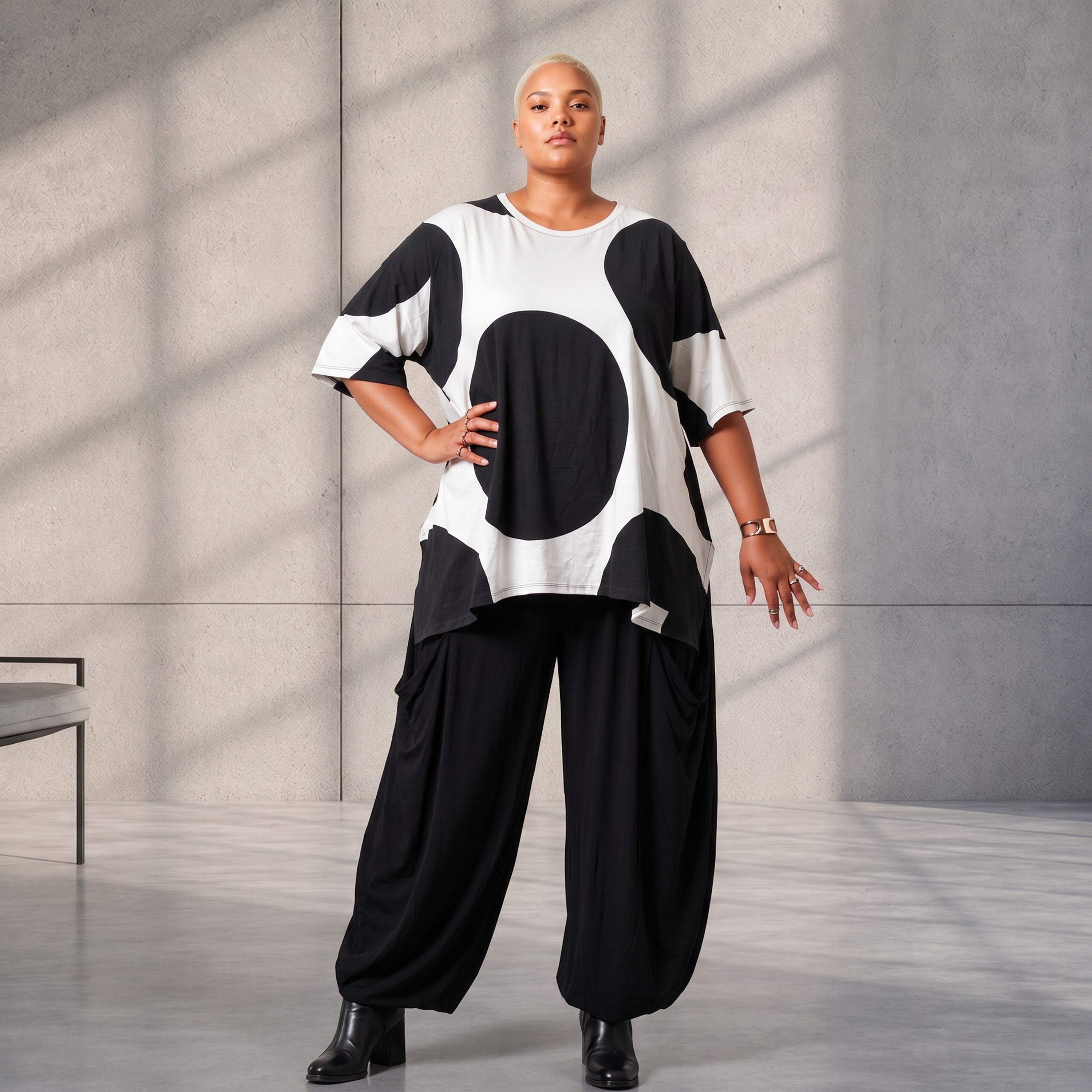 Funky Diva · Shirt · DotsDiva · KD526 · WhiteDots