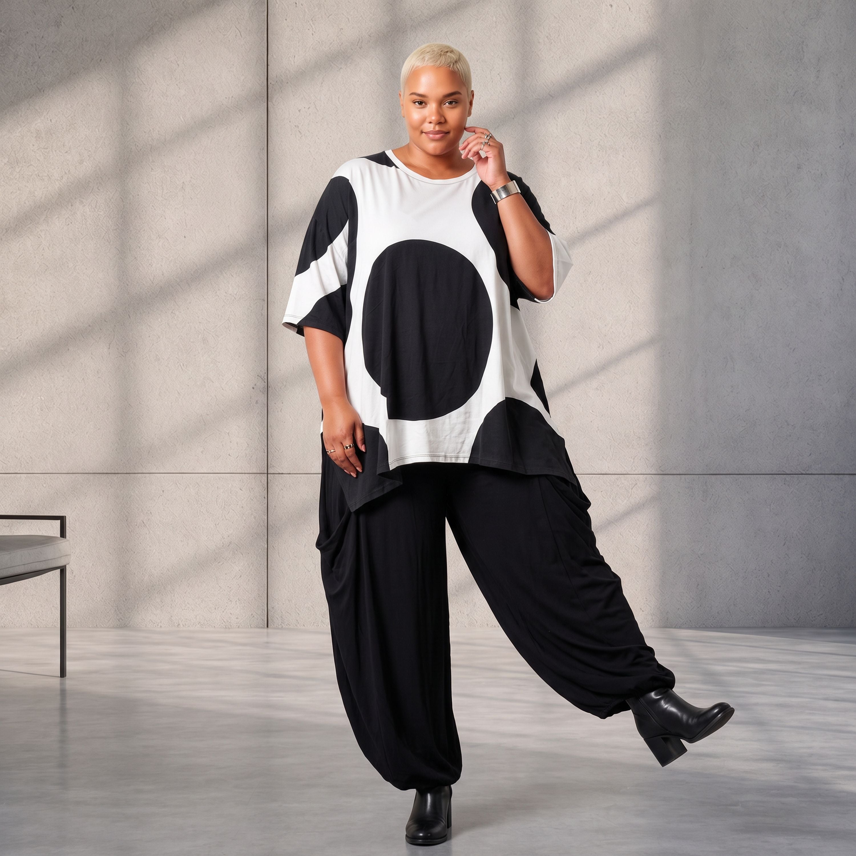 Funky Diva · Shirt · DotsDiva · KD526 · WhiteDots