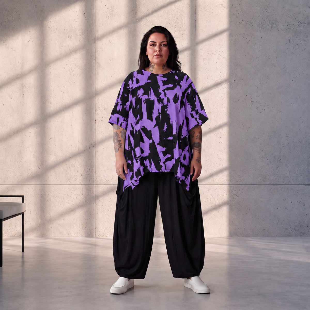 Funky Diva · Shirt · CrazyDiva · KD526 · PurplePaint