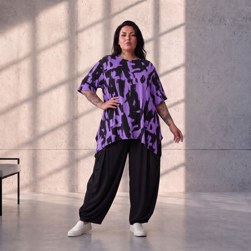 Funky Diva · Shirt · CrazyDiva · KD526 · PurplePaint