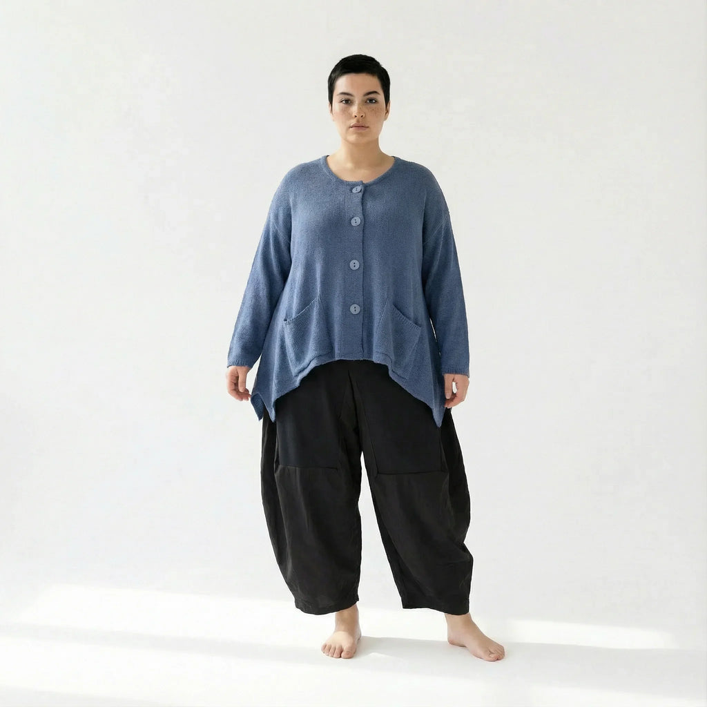 AKH Fashion 118 Veste, Bleu azur