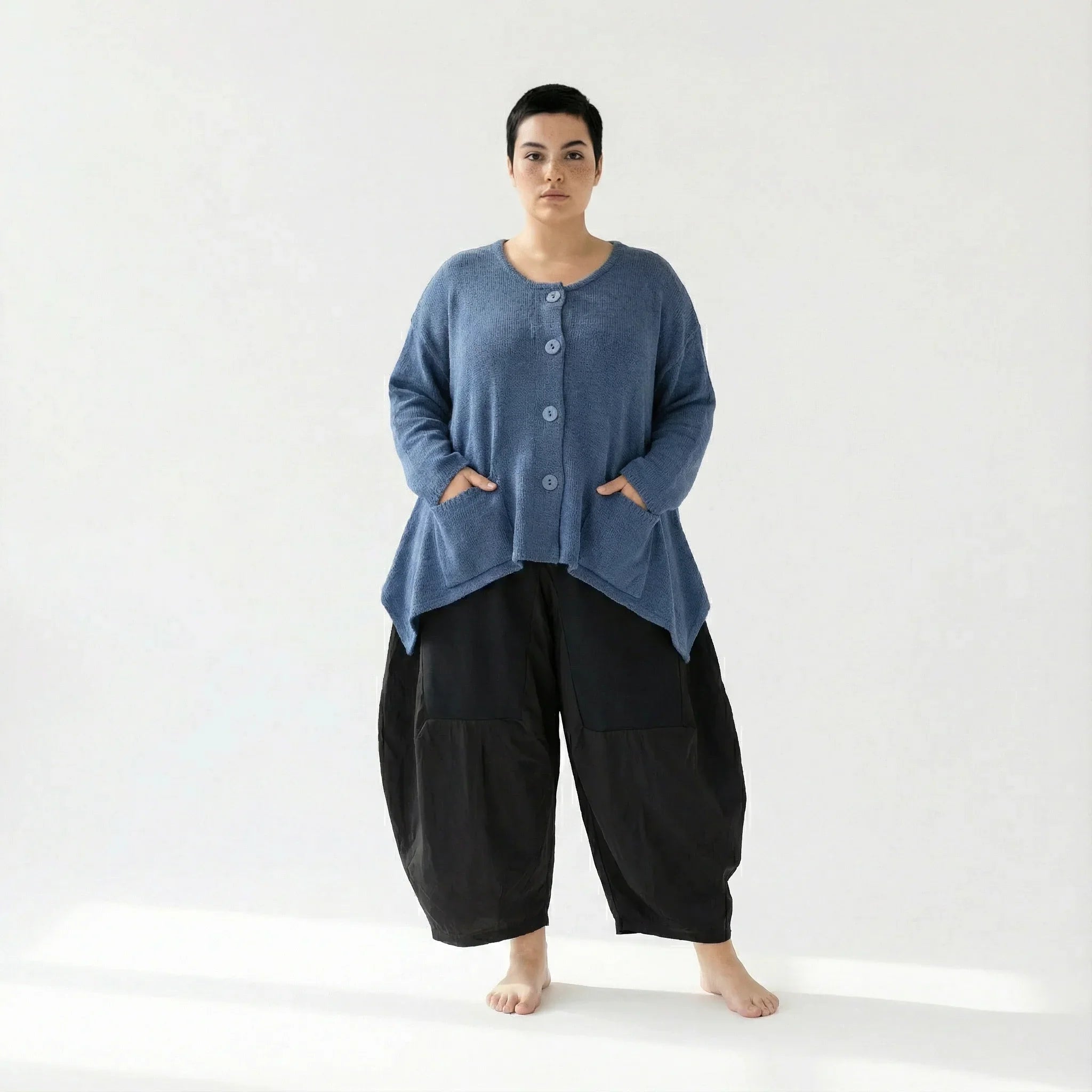 AKH Fashion 118 Veste, Bleu azur