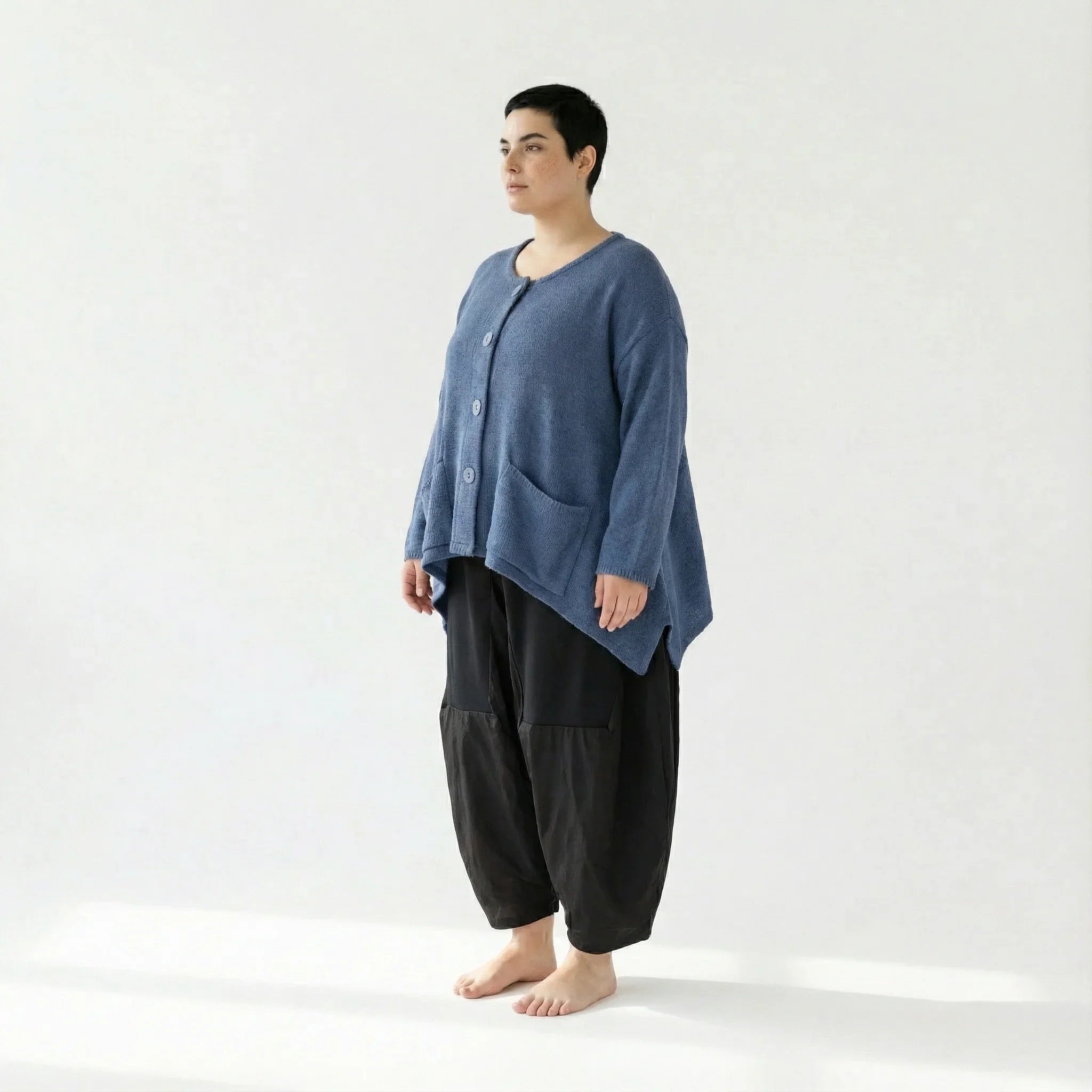 AKH Fashion 118 Veste, Bleu azur