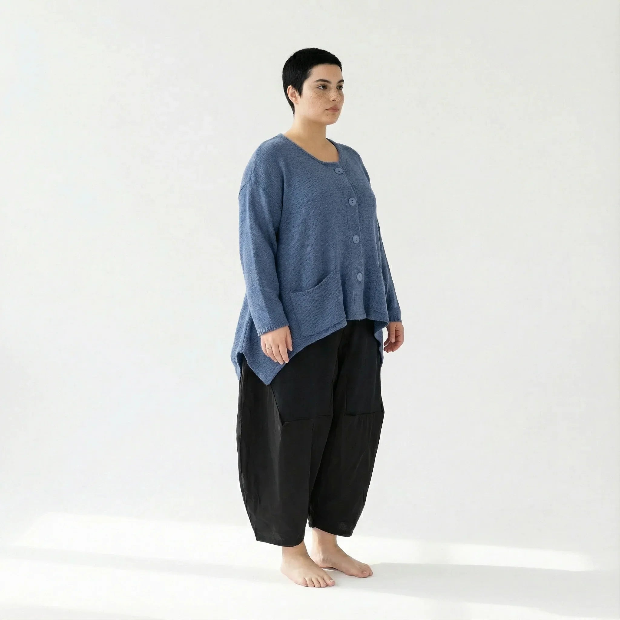 AKH Fashion 118 Veste, Bleu azur