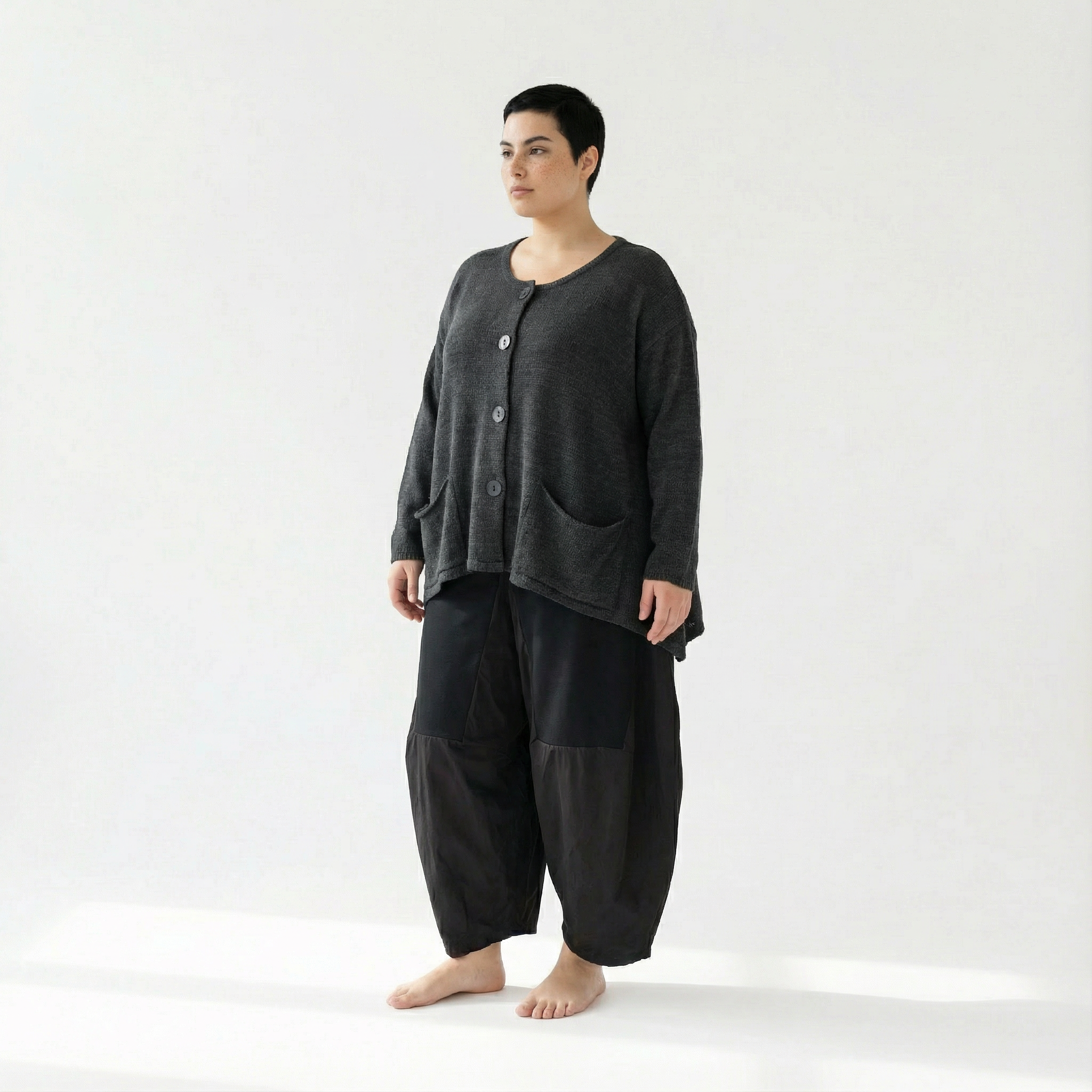 AKH Fashion 118 Veste, Gris foncé
