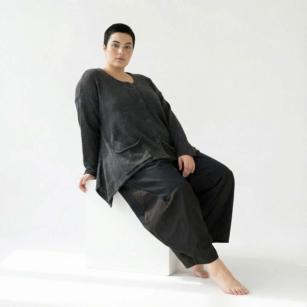 AKH Fashion 118 Veste, Gris foncé