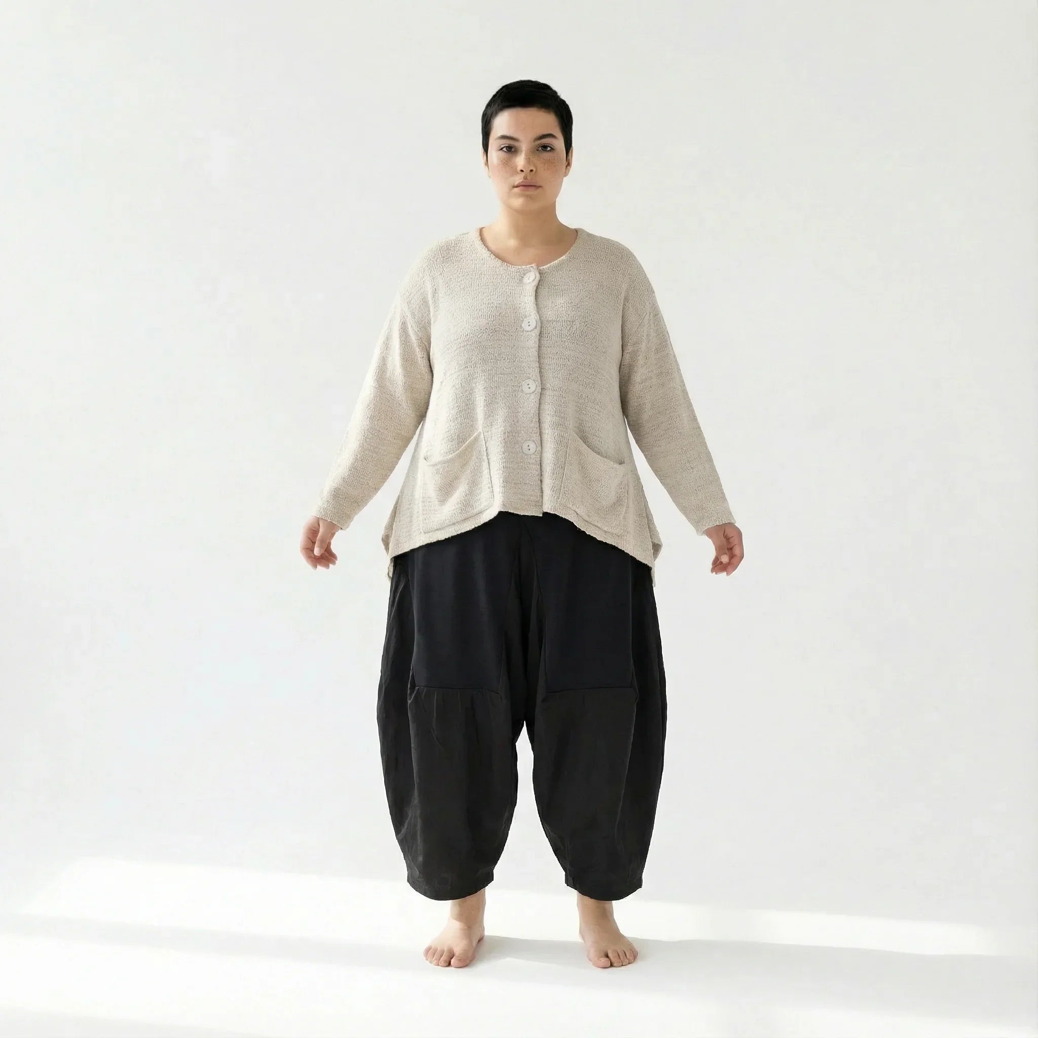 AKH Fashion 118 Veste, Écru