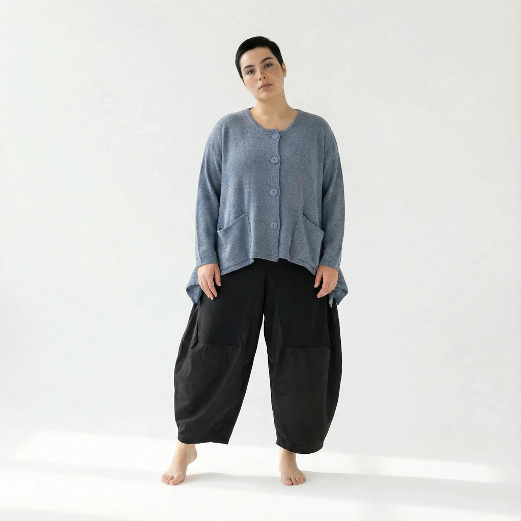 AKH Fashion 118 Veste, Bleu ciel