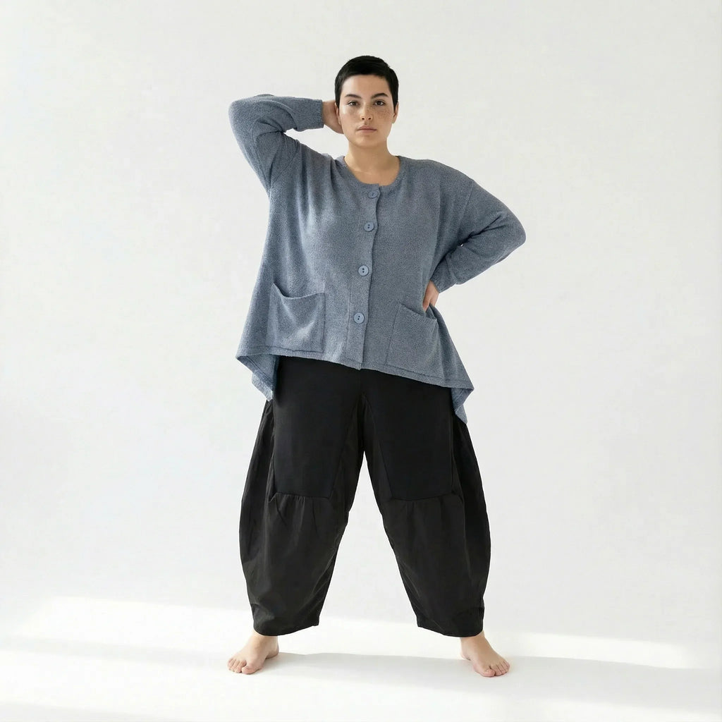 AKH Fashion 118 Veste, Bleu ciel