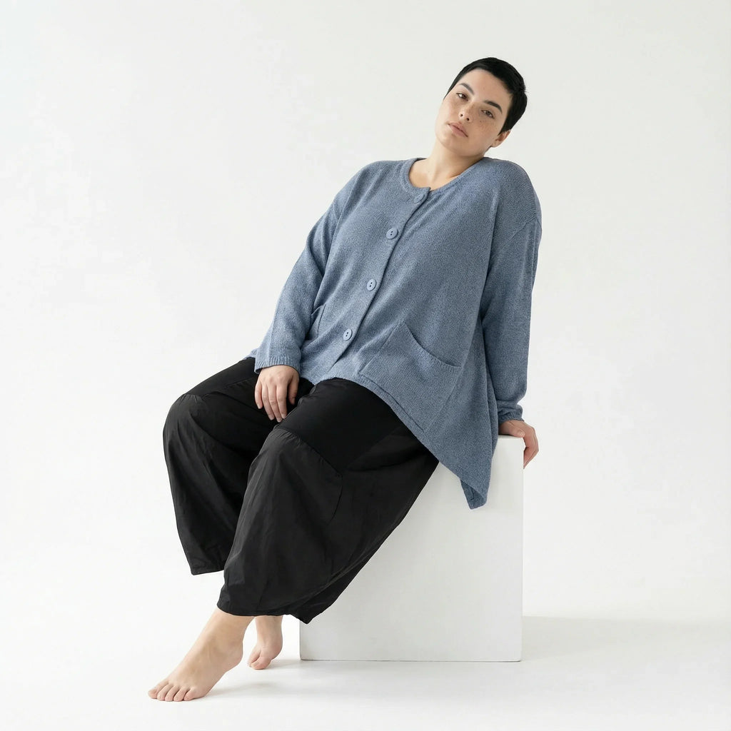 AKH Fashion 118 Veste, Bleu ciel
